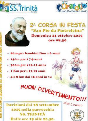 2ª corsa in festa 11 settembre 2015
