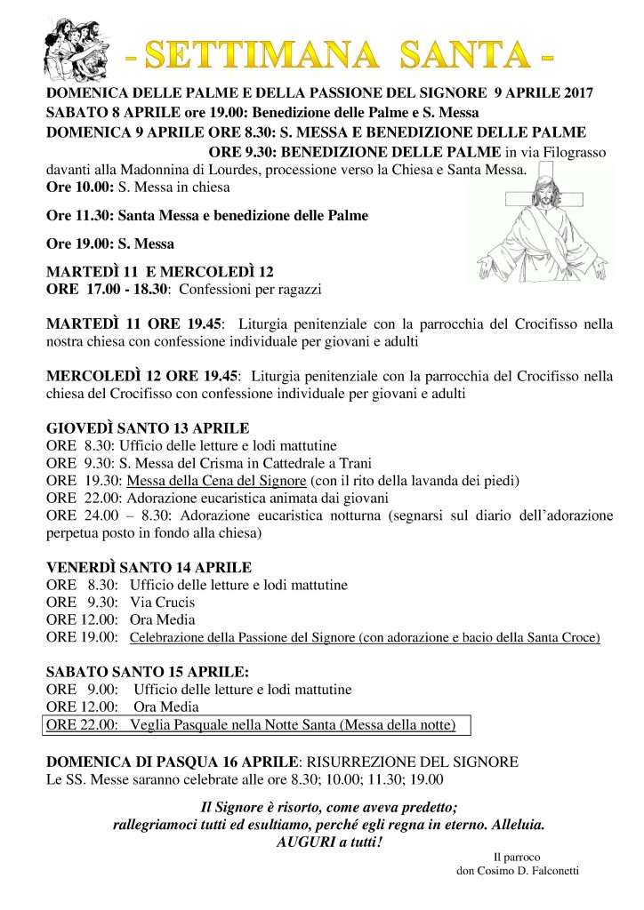 Programma della quaresima e della santa pasqua 2017_2
